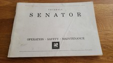 1989 Vauxhall Senator Owners Handbook Manual