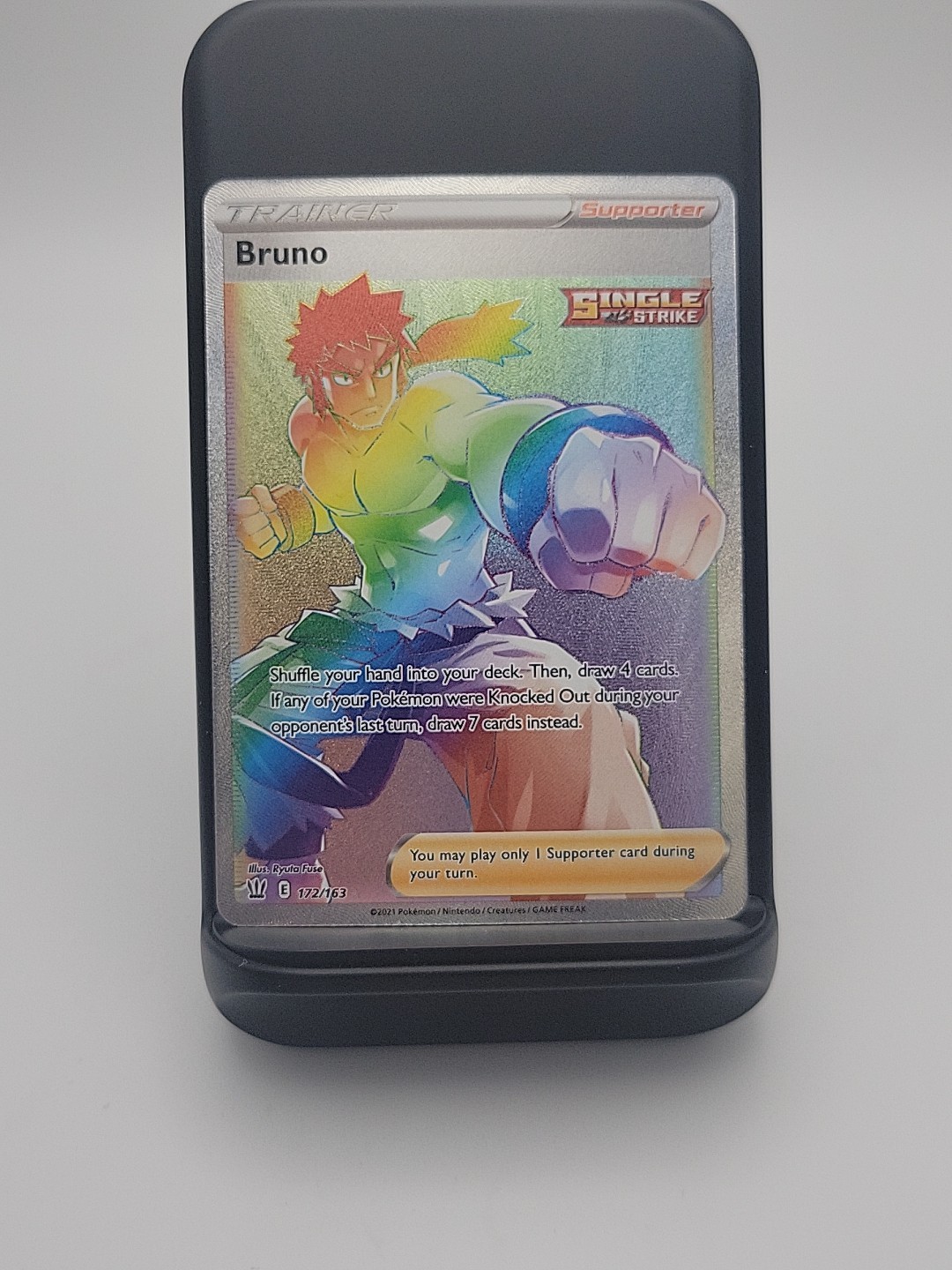 NM-Mint Bruno - 172/163 - Secret Rare Pokemon Battle Styles