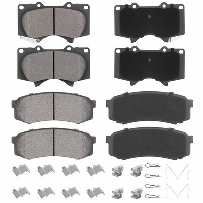 ILONPA Front Rear Ceramic Disc Brake Pads Set for Toyota 4Runner 2003-2023,... 