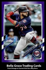 2021 Topps Chrome Update Gilberto Celestino #USC80 Twins Purple Refractor Rookie