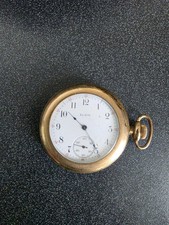 Vintage 1915 Elgin Pocket Watch Hunter Case GF 18471113 Serial PARTS OR REPAIR