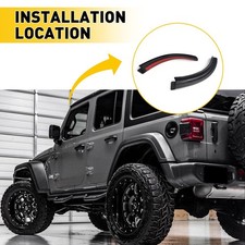 Water Rain For For Gutter Extension Wrangler Jeep JL JT 2018+ Accessories