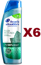 6 PZ HEAD & SHOULDERS PULIZIA PROFONDA ANTIPRURITO SHAMPOO ANTIFORFORA 250ML
