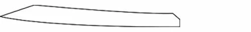 Moldura inferior para Jaguar (N/P C2D3571)