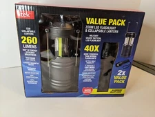 ITek Zoom Led Flashlight & Collapsible Lantern 