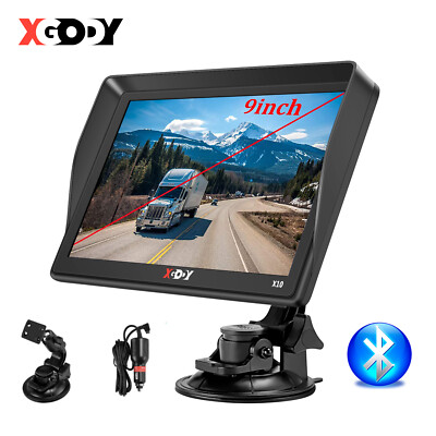 XGODY Bluetooth Navi Navigation für Auto KFZ LKW PKW GPS Navigationsgerät 9 Zoll