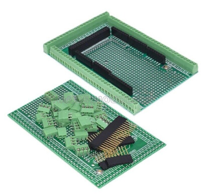 MEGA2560 Double PCB Prototype Screw Terminal Block Shield Board For Arduino NEW