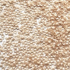 4mm Cup Sequins Nude Beige Transparent Glossy Matte Duo Reversible Made in USA
