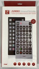 Jumbo Universal Remotes 2 Brand New Control Up To 8 Devices w/ 1 Remote