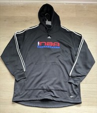 Men's Adidas Basketball NBA Fusion Hoodie Logoman Logo Sweatshirt Sz M