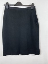 Vintage Skirt Bonard Sport Size UK 12 Knee Length Straight Side Zip Black