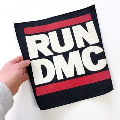 vintage 80s RUN DMC BACK PATCH jacket rap hip hop public enemy nwa beastie boys