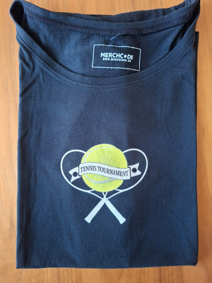 MERCHCODE Sport-Shirt Tennisshirt Fitness Gr. XXL schwarz