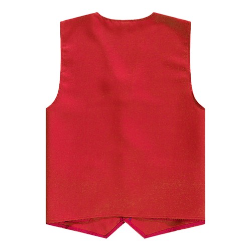Boys Girls Uniform Workwear Vest Unisex Waistcoat Irregular Hem Costume Button - Picture 25 of 69