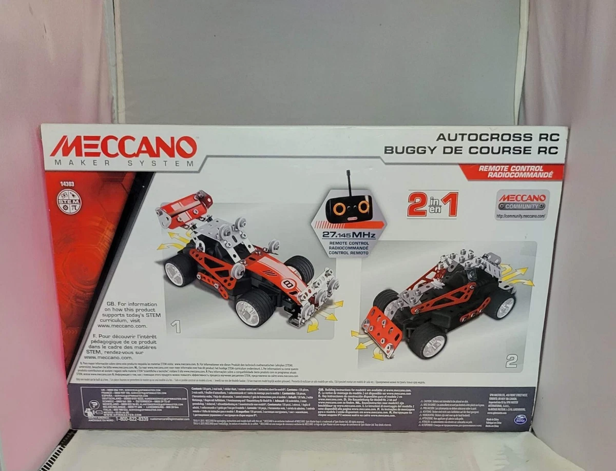 NEW Erector Meccano Maker System Autocross RC Model Kit with