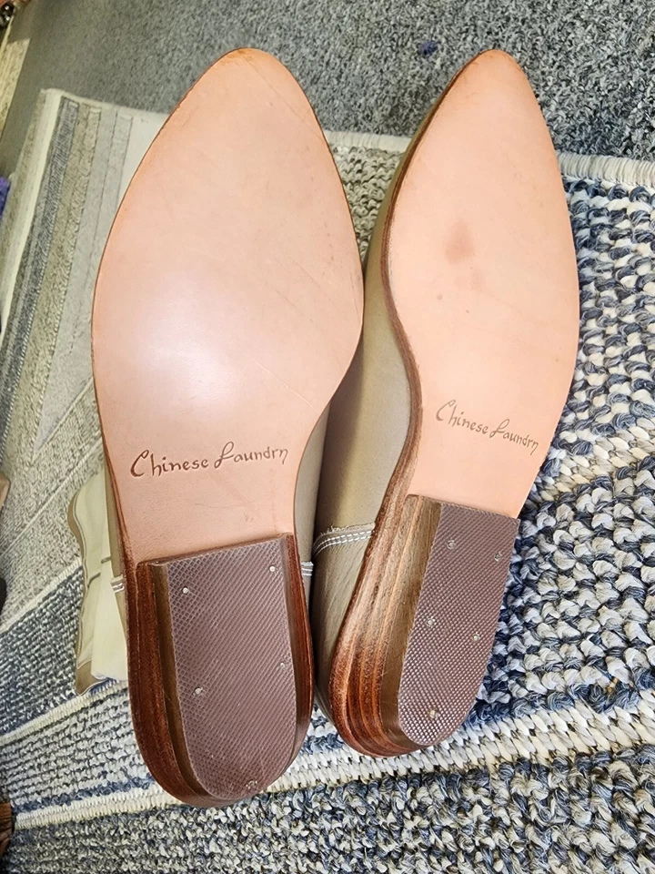 Botas hasta la rodilla Cat Balou By Chinese Laundry para mujer marrón tacón de cuña, talla 7,5 Foto 3 de 4