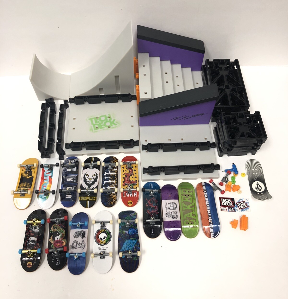 Tech Deck Donut Ramp Tech Deck Lot 15 Skateboards Ramps Connectors And Extras | eBay