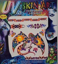 Temporary Tattoo Stickers Body Art UV Skin Art Water Proof Non Toxic
