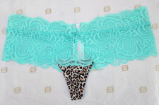 NWT Victoria's Secret PINK Cheekster Panties Multicolor Lace Vintage 2013 Size M