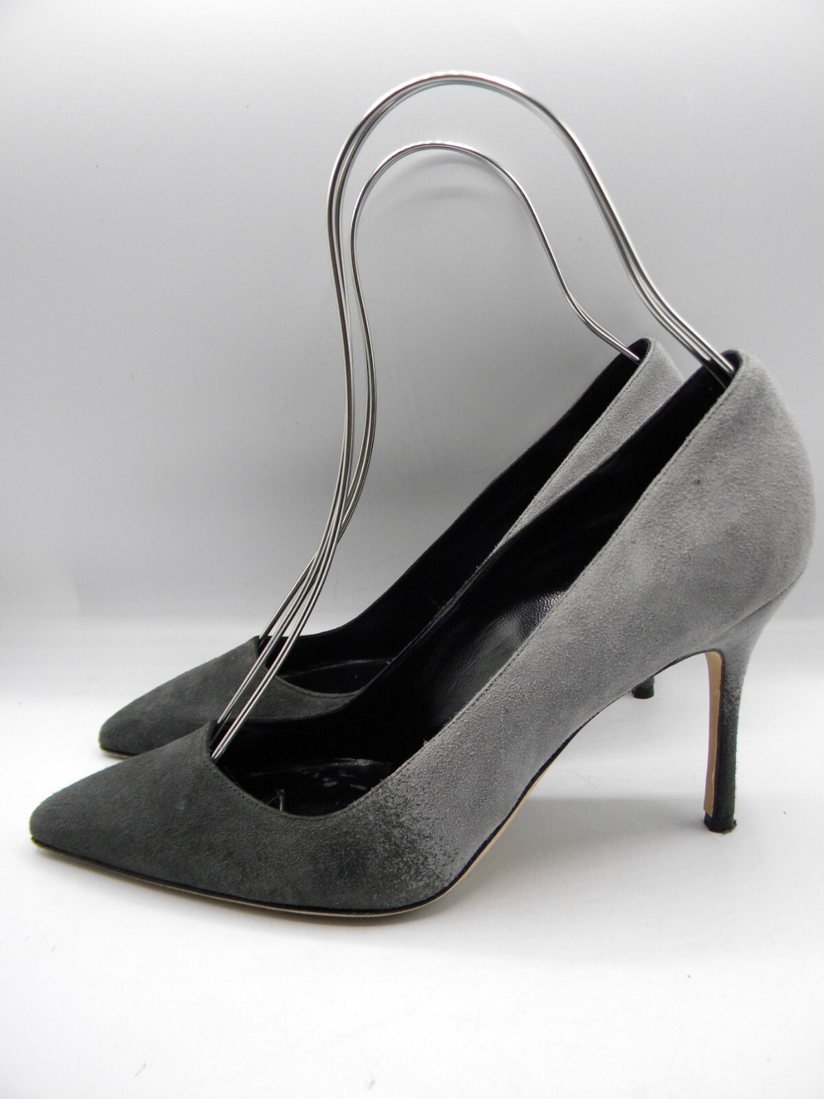 Bottes Manolo Blahnik Nenbiemi Noir Nubuck Taille 38 - Neuves En Boîte
