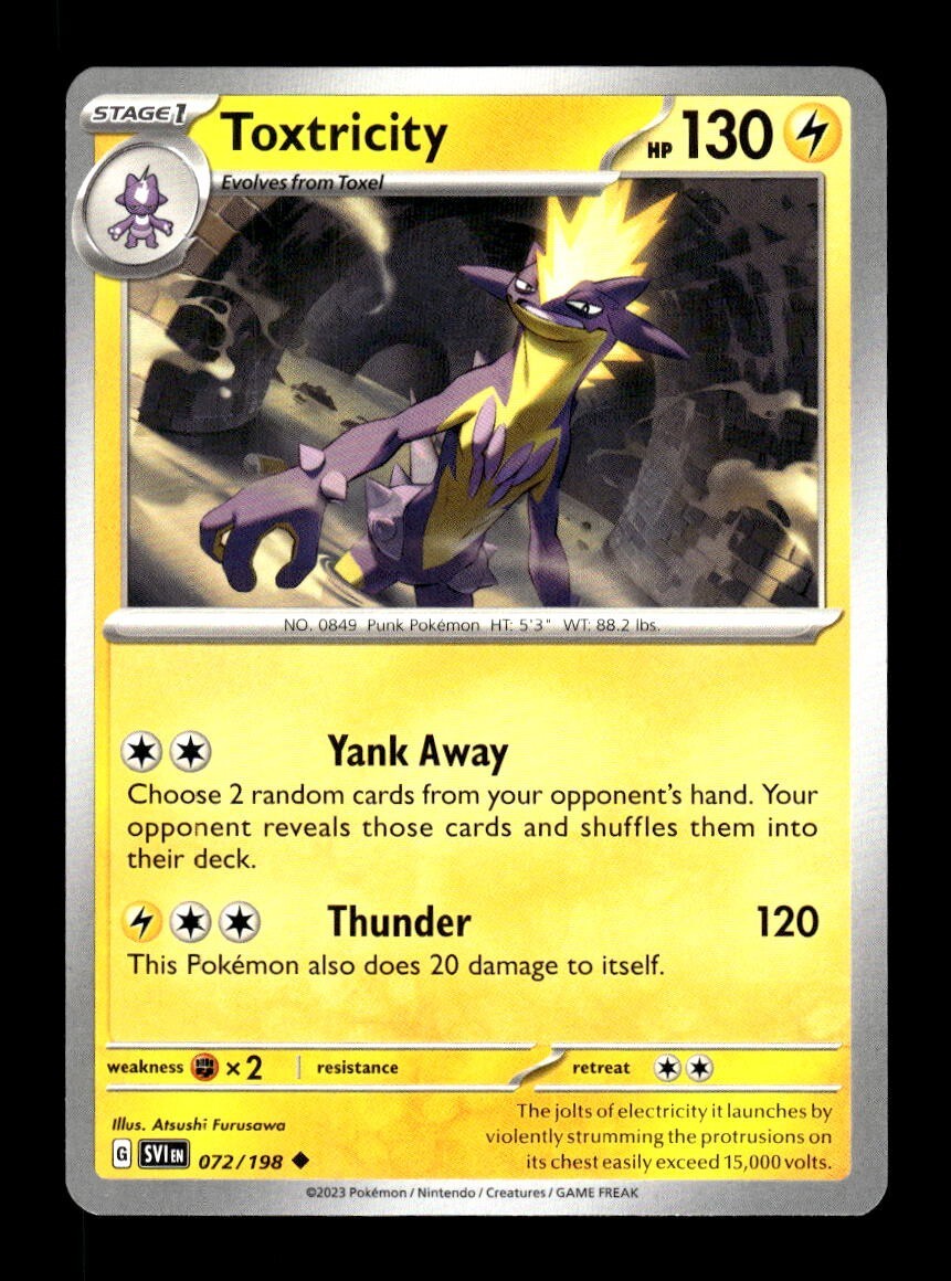 Pokemon SV1 Scarlet & Violet Toxtricity 072/198 | eBay