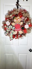 Wreath 18-inch Christmas NEW Gingerbread Man