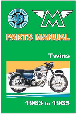 AJS MATCHLESS Parts Manual G12 31 G12CSR 31CSR 1963 1964 1965