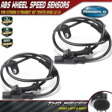 2x ABS Wheel Speed Sensors Front for Citroen C1 Peugeot 107 Toyota Aygo 1.0 1.4