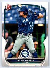 2023 1st Bowman Draft #BD-171 Brock Rodden Seattle Mariners BASEBALL Card