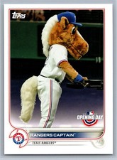 2022 Topps Opening Day Mascots #M-22 - Rangers Captain - Texas Rangers