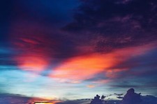 Landscape sky clouds sunset Custom Gaming Mat Desk