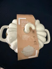 Small Pumpkin Ceramic Casserole Dish by Crofton .08 Quart Oven Dishwasher Safe
