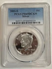2001 S Kennedy Silver Half Dollar 50C PCGS PR 69 DCAM