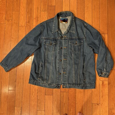 VINTAGE Authentic Clothes Black Canyon Colorado XL Denim Jacket