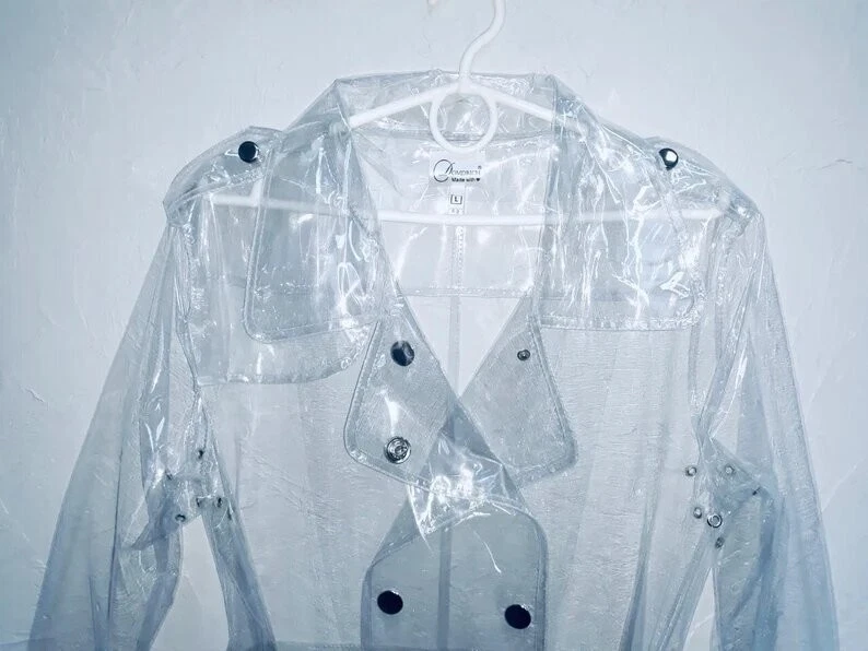 PVC Vinyl Rain Coat | Rain Jacket | Unisex Rainy Season | Waterproof and Stylish - Image 2 of 3