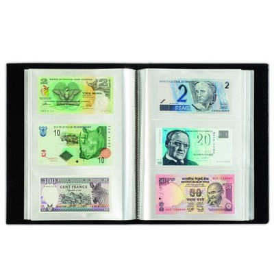 Banknotes Album Currency Collection Lighthouse Vario Paper Money Binder USA FREE