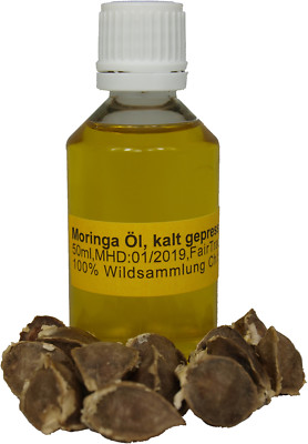 Moringaöl Moringa Oleifera Öl 50ml frisch kaltgepresst Behen Öl Premium Samen  