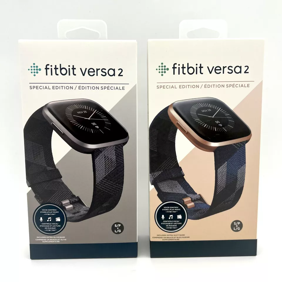 Fitbit Versa 2 Special Edition Smartwatch Fitness Tracker with S&L Sizes-image