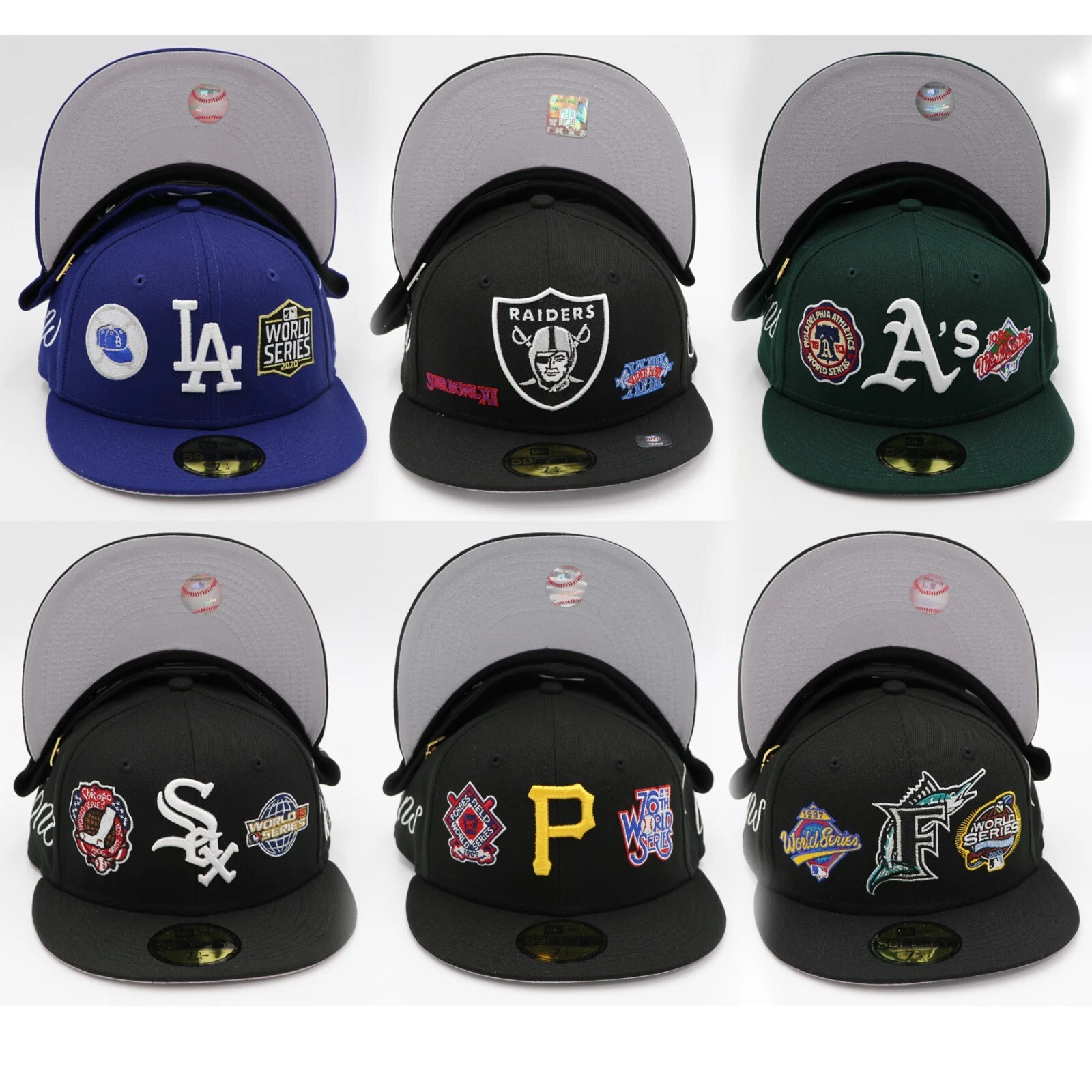 New Era LA, LV, OAK, CHI, PGH, MIA Historic Champs 59Fifty Fitted Hat