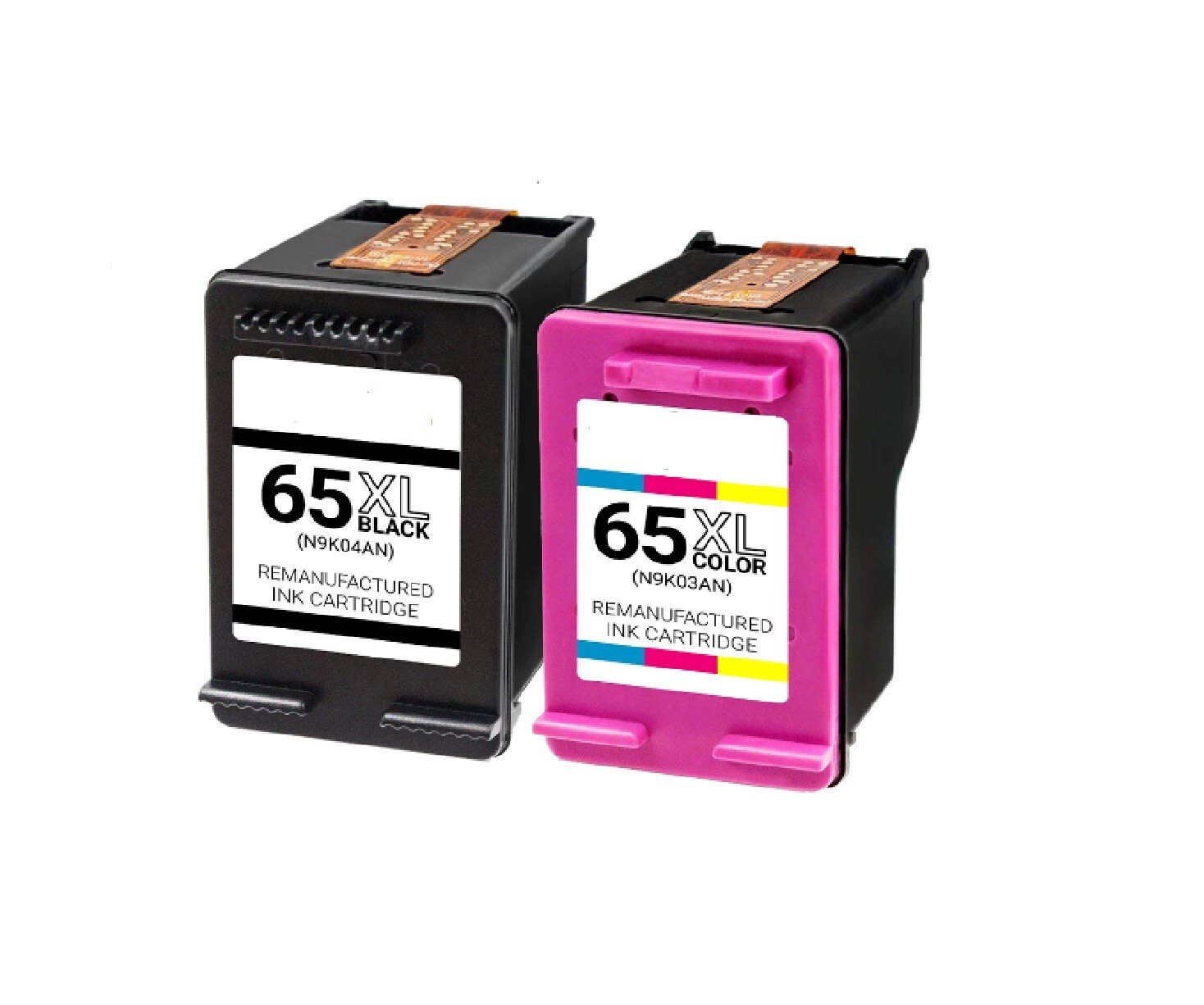 65XL Ink Cartridges for HP Deskjet 2622 2634 3722 3755 ENVY 5000 5050 3721-image
