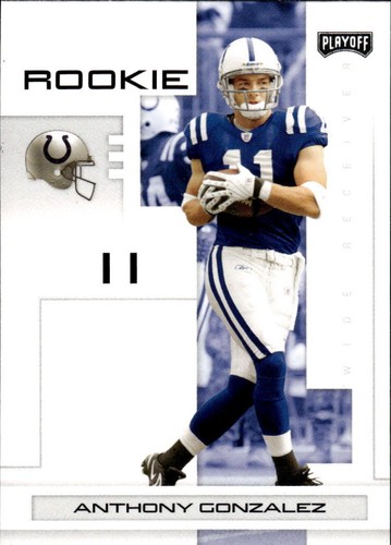2007 Playoff NFL Playoffs Anthony Gonzalez #102 Indianapolis Colts - Picture 1 of 2