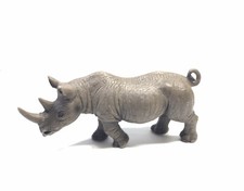 2008 Schleich Rhino Rhinoceros Figure Plastic Animal 5  