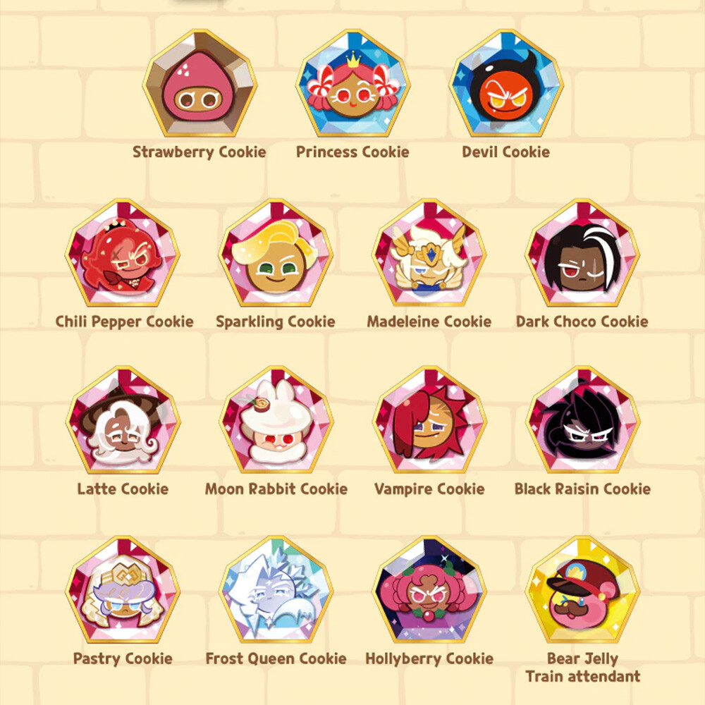 CookieRun Kingdom Soulstone Keychain Vol.2 1EA Latte Dark Choco