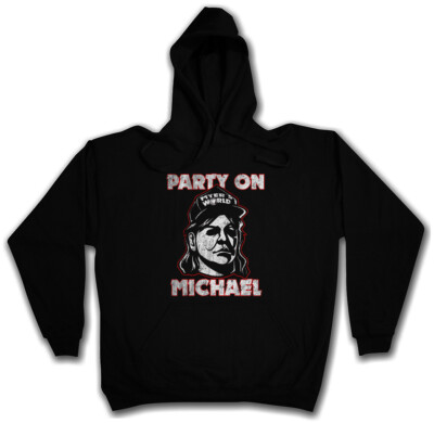 PARTY ON MICHAEL PULLOVER HOODIE Halloween H20 Myers Wayne's Fun World