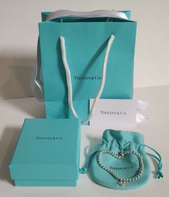 Tiffany Co Heart Tag Bead Bracelet 7