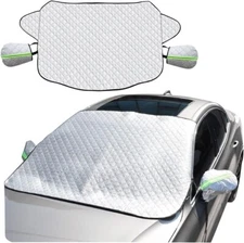 Cubierta De Nieve Para Parabrisas De Coche Protector De 4 Capas Plateado Nueva