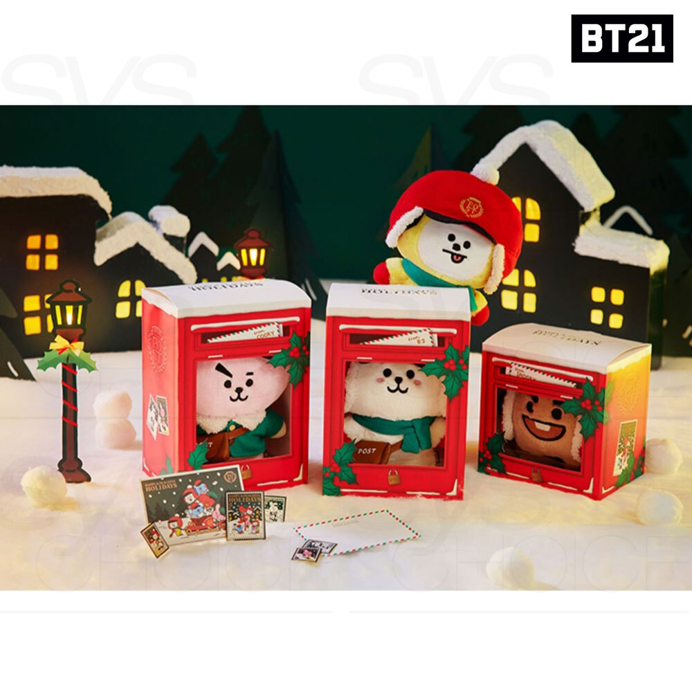 BTS BT21 Official Goods 2022 HOLIDAY EDITION Standing Doll +