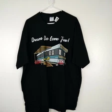 Port & Co T-shirt Men's 3XL Black Graphics Dreams Do Come True RVing FLA Tee
