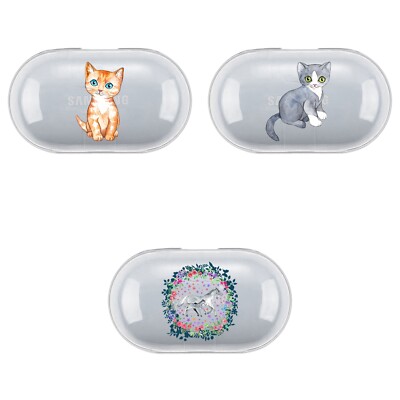 MICKLYN LE FEUVRE ANIMALS CLEAR HARD CRYSTAL COVER CASE FOR SAMSUNG GALAXY BUDS