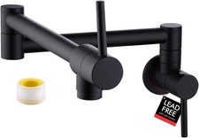 Pot Filler Folding Kitchen Faucet Double Joint Swing Arm Sink Faucet